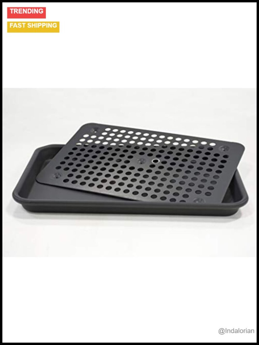 Half Sheet Oven Roaster Pan Perforated Insert Anodized Aluminum PSTK